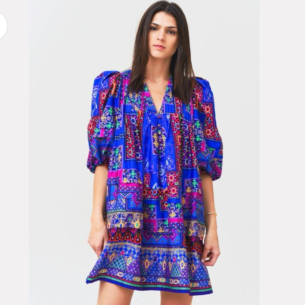 Hunter Bell Jenkins dress, multi talavera, size xs